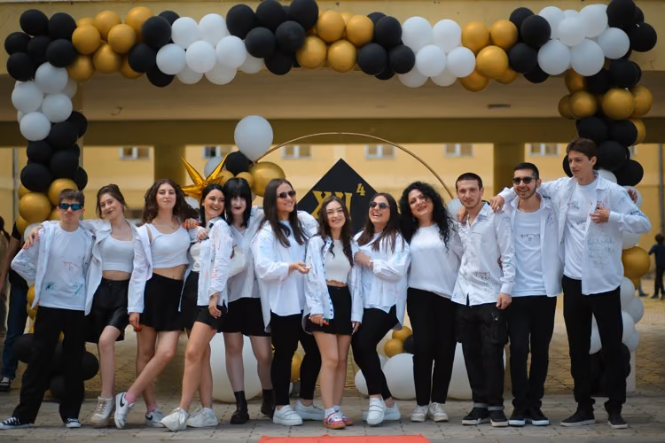 Graduation celebration atmosphere